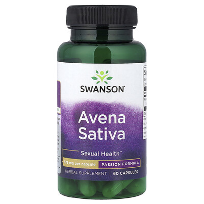 Swanson Vitamins, Avena sativa, 60 cápsulas (575 mg por cápsula)