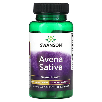Swanson  Avena Sativa  575 mg  60 Capsules