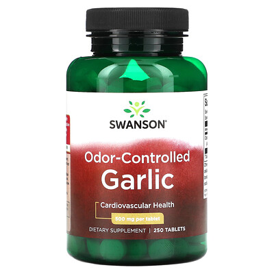 

Swanson Odor-Controlled Garlic 500 mg 250 Tablets