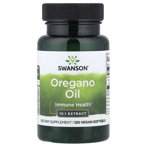 Swanson Vitamins Oregano Oil, 120 Vegan Softgels (150 mg per Softgel)