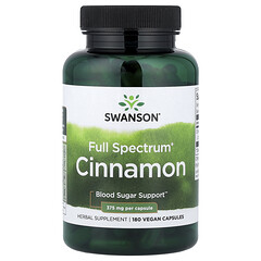Full Spectrum® Cinnamon, 180 веганських капсул (375 мг на капсулу)