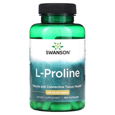 Swanson  L-Proline  500 mg  100 Capsules