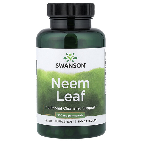 Swanson Vitamins Neem Leaf, 500 mg, 100 Capsules