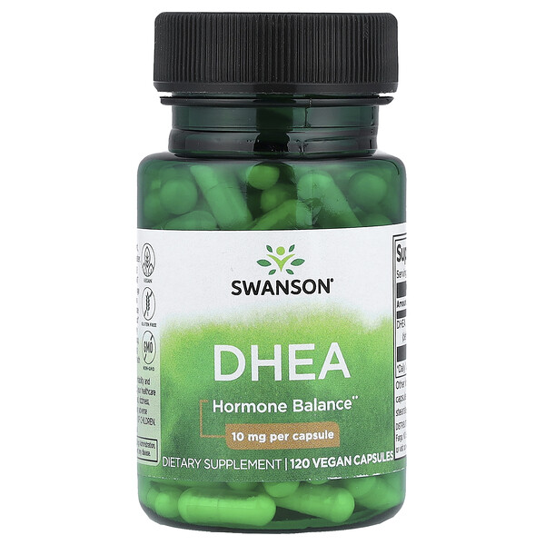 Swanson Vitamins DHEA, 10 mg, 120 Vegan Capsules