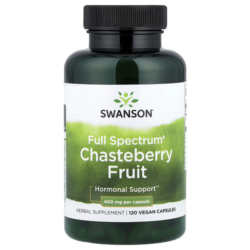 Swanson Vitamins Full Spectrum® Chasteberry Fruit, 400 mg, 120 Vegan Capsules