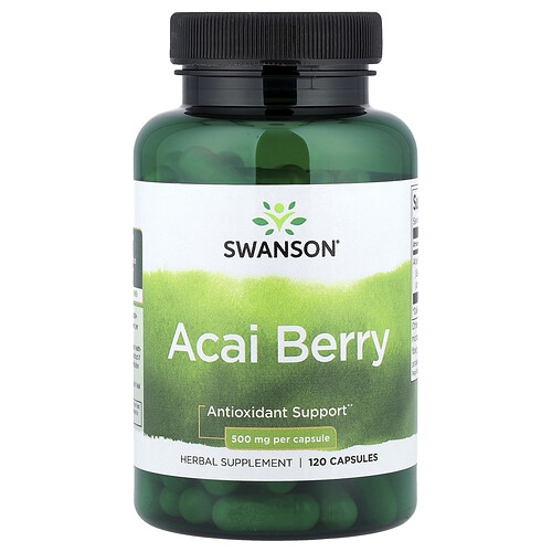 Swanson, Acai Berry, 500 mg , 120 Capsules