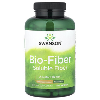 Swanson Vitamins, Bio-Fiber, 750 mg, 180 Capsules