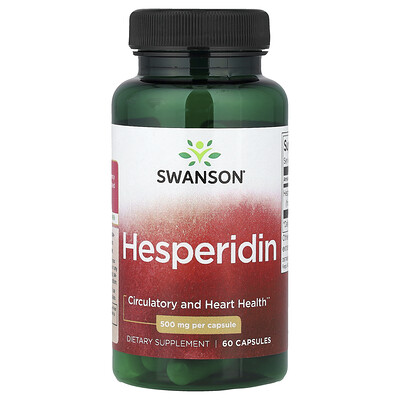 Swanson Vitamins, Hesperidina, 500 mg, 60 cápsulas