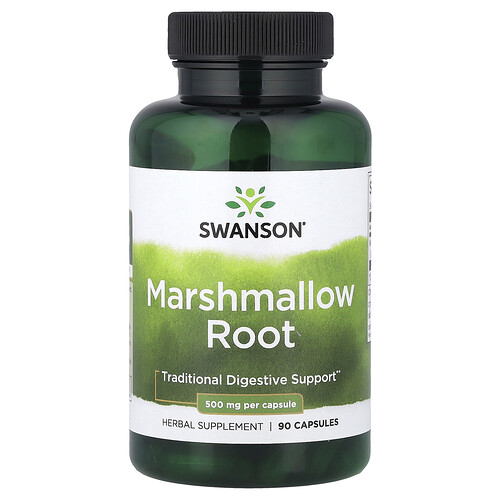 Swanson Vitamins Marshmallow Root, 500 mg, 90 Capsules