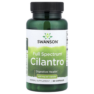Swanson Vitamins, Coentro Full Spectrum®, 425 mg, 60 Cápsulas