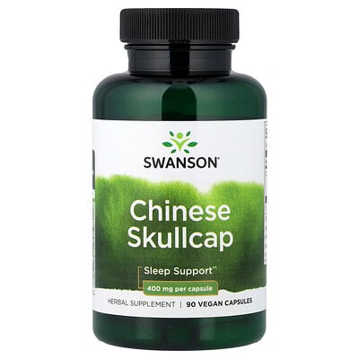 Swanson Vitamins, Escutelaria china, 400 mg, 90 cápsulas