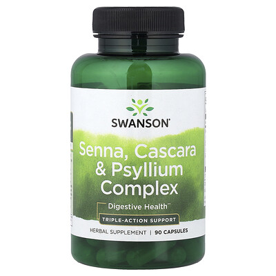 Swanson Vitamins, Complejo de sen, cácara y fisilio`` 90 cápsulas