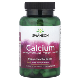 Swanson Vitamins, Kalcium, 120 kapslar