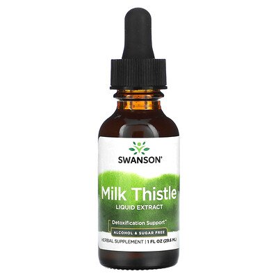 

Swanson Milk Thistle Liquid Extract Alcohol & Sugar Free 1 fl oz (29.6 ml)