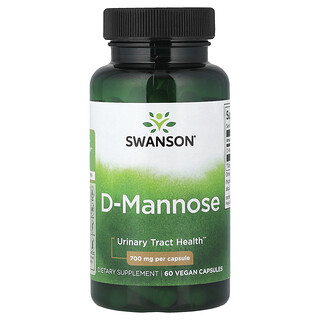 Swanson Vitamins, D-manosa, 700 mg, 60 cápsulas veganas