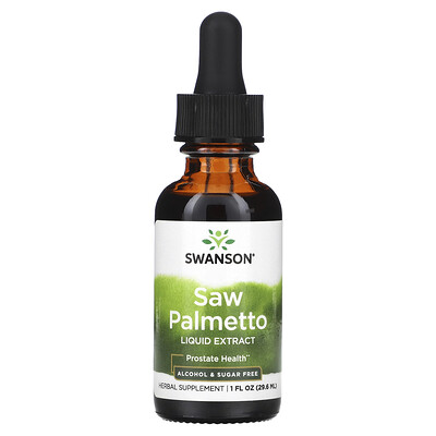 

Swanson Saw Palmetto Liquid Extract Alcohol & Sugar Free 1 fl oz (29.6 ml)