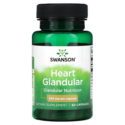 

Swanson Heart Glandular 250 mg 60 Capsules