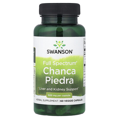Photos - Vitamins & Minerals Swanson , Full Spectrum® Chanca Piedra, 500 mg, 60 Veggie Capsules SWV-11229