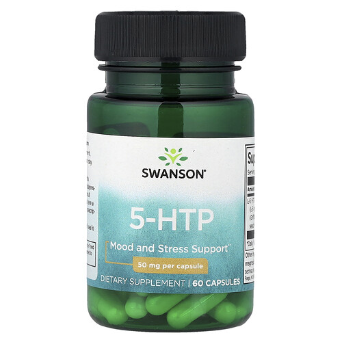 Swanson Vitamins, 5-HTP, 50 mg, 60 Capsules