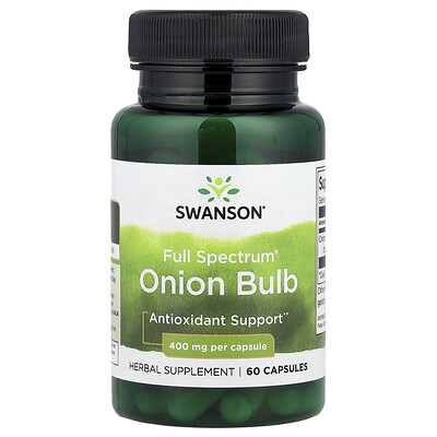Swanson, Full Spectrum® Onion Bulb, 400 mg, 60 Capsules