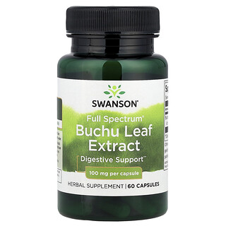 Swanson Vitamins, Extrato da Folha de Buchu Full Spectrum®, 100 mg, 60 Cápsulas