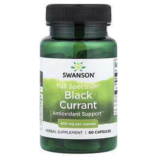 Swanson Vitamins, Full Spectrum® Black Currant, 400 mg, 60 Capsules