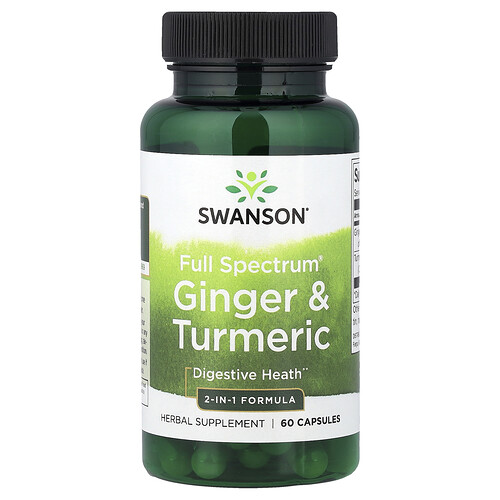 Swanson Vitamins, Full Spectrum® Ginger & Turmeric, 60 Capsules