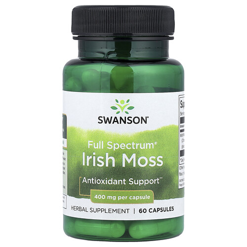 Swanson Vitamins Full Spectrum® Irish Moss, 400 mg, 60 Capsules