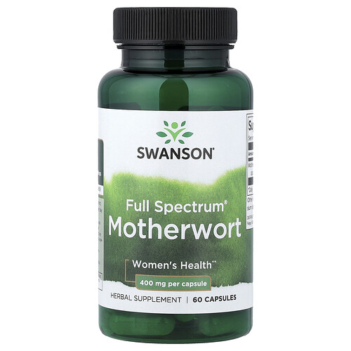 Swanson Vitamins Full Spectrum®, Motherwort, 400 mg, 60 Capsules