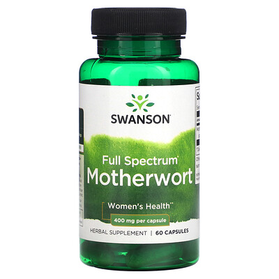 Swanson Full Spectrum Motherwort 400 mg 60 Capsules