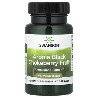 Swanson Vitamins, Aronia Black Chokeberry Fruit, 400 mg, 60 Capsules