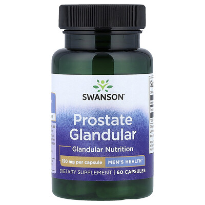 Swanson Vitamins, Próstata glandular, 150 mg, 60 cápsulas