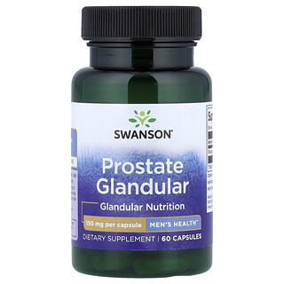 Swanson Vitamins, Желез предстательной железы, 150 мг, 60 капсул