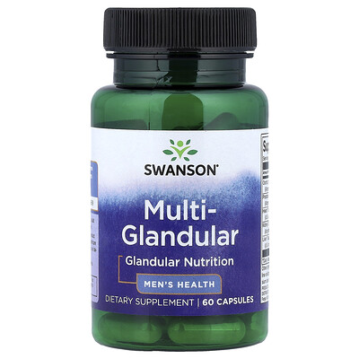 Swanson Vitamins, Multiglandular, Salud masculina, 60 cápsulas