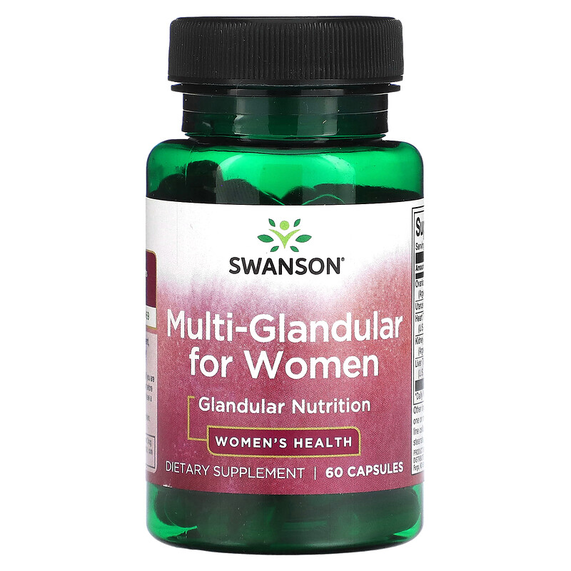 Swanson, MultiGlandular for Women, 60 Capsules