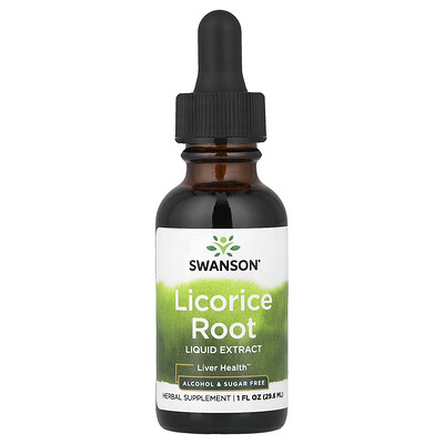 Swanson Vitamins, Extracto líquido de raíz de regaliz, 29,6 ml (1 oz. líq.)