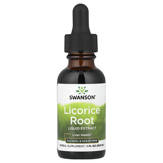 Swanson Vitamins, Liquorice Root Liquid Extract, 1 fl oz (29.6 ml)