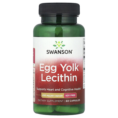 Swanson Egg Yolk Lecithin 450 mg 60 Capsules