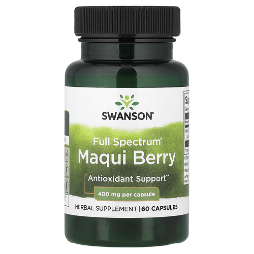 Swanson Vitamins, Full Spectrum®, Maqui-Beere, 400 mg, 60 Kapseln