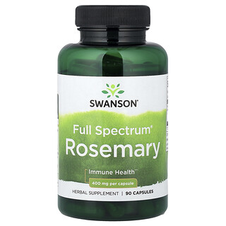 Swanson Vitamins, Full Spectrum® Rosemary, 400 mg, 90 Kapsul