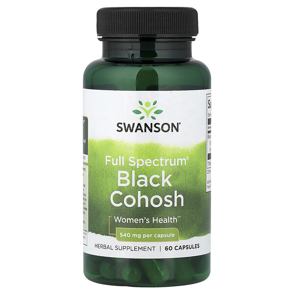 Swanson Vitamins Full Spectrum® Black Cohosh, 540 mg, 60 Capsules