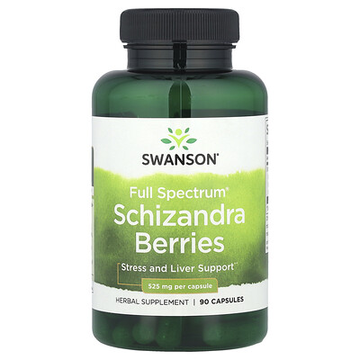 Swanson  Full Spectrum® Schizandra Berries  525 mg  90 Capsules