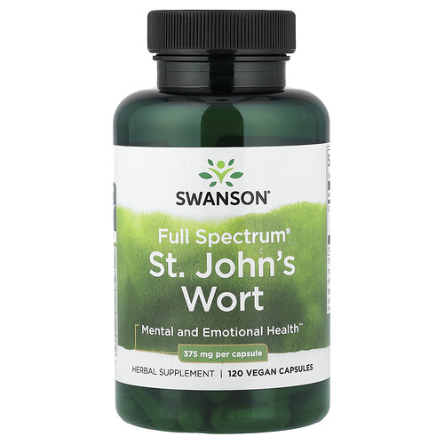 Swanson Vitamins, Full Spectrum® Johanniskraut, 375 mg, 120 vegane Kapseln