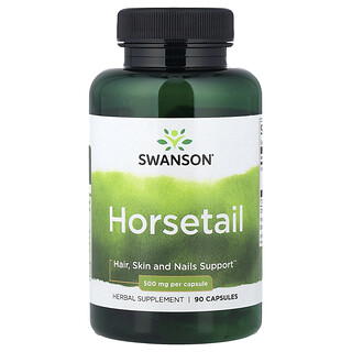 Swanson Vitamins, Cola de caballo, 500 mg, 90 cápsulas