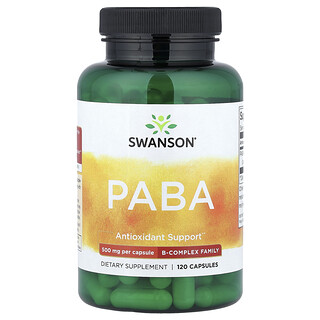 Swanson Vitamins, PABA, 500 mg, 120 capsule