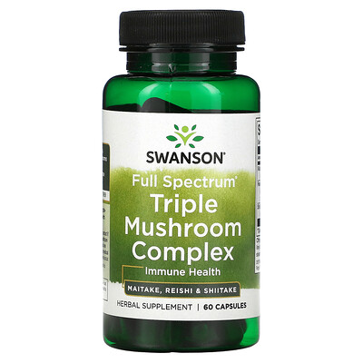 

Swanson Full Spectrum Triple Mushroom Complex 60 Capsules