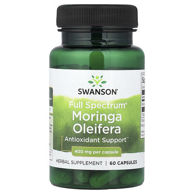 Swanson Vitamins, Moringa oleifera Full Spectrum®, 400 mg, 60 cápsulas