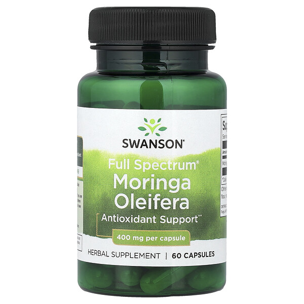 Swanson Vitamins Full Spectrum® Moringa Oleifera, 400 mg, 60 Capsules