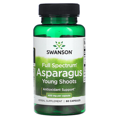 

Swanson Full Spectrum Asparagus Young Shoots 400 mg 60 Capsules