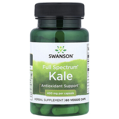 Swanson, Full Spectrum Kale, 400 mg, 60 Veggie Caps